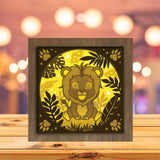 Lion Jungle - Paper Cutting Light Box - LightBoxGoodman