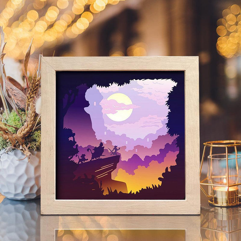 Lion King 1 – Paper Cut Light Box File - Cricut File - 20x20cm - LightBoxGoodMan - LightboxGoodman