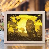 Lion King 2 – Paper Cut Light Box File - Cricut File - 20x26cm - LightBoxGoodMan - LightboxGoodman