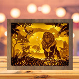 Lion King 2 - Paper Cutting Light Box - LightBoxGoodman