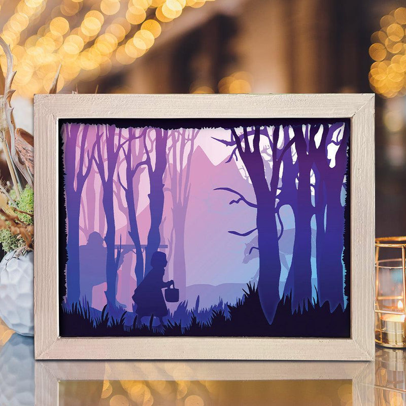 Little Red Riding Hood 1 – Paper Cut Light Box File - Cricut File - 20x26cm - LightBoxGoodMan - LightboxGoodman