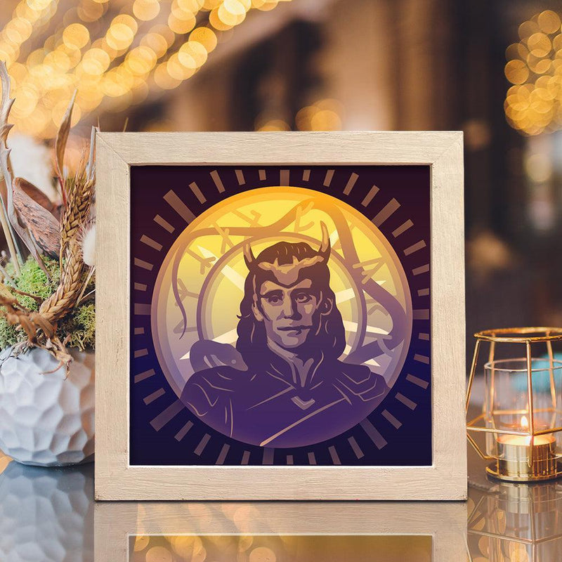 Loki - Paper Cut Light Box File - Cricut File - 20x20cm - LightBoxGoodMan - LightboxGoodman