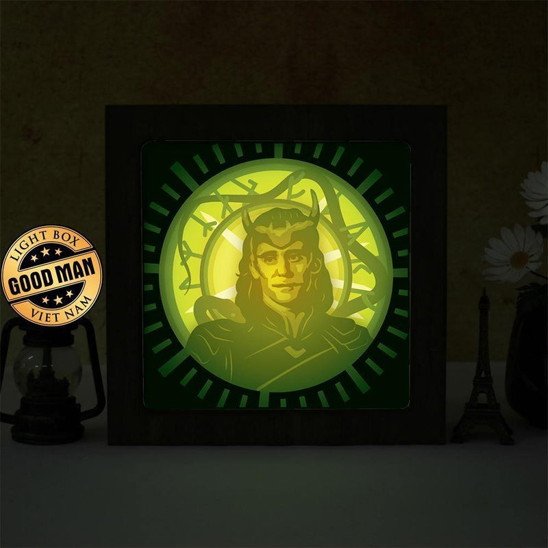 Loki - Paper Cut Light Box File - Cricut File - 20x20cm - LightBoxGoodMan - LightboxGoodman