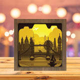 London Square - Paper Cutting Light Box - LightBoxGoodman - LightboxGoodman