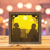 Long Distance Love - Paper Cutting Light Box - LightBoxGoodman - LightboxGoodman