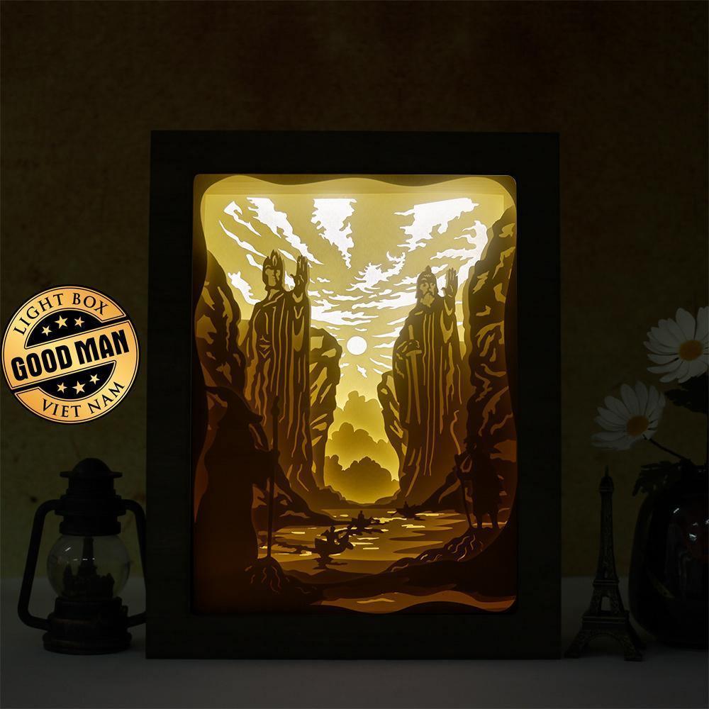 Lord Of The Rings 2 – Paper Cut Light Box File - Cricut File - 20x26cm - LightBoxGoodMan - LightboxGoodman