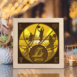 Los Angeles Lakers – Paper Cut Light Box File - Cricut File - 20x20cm - LightBoxGoodMan