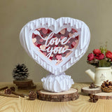 Love 1 - 3D Pop-up Light Box Heart File - Cricut File - LightBoxGoodMan