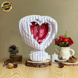 Love 5 - 3D Pop-up Light Box Heart File - Cricut File - LightBoxGoodMan - LightboxGoodman