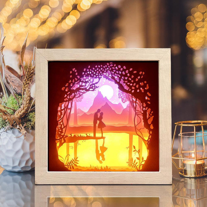 Love 8 Square – Paper Cut Light Box File - Cricut File - 8x8 Inches - LightBoxGoodMan - LightboxGoodman