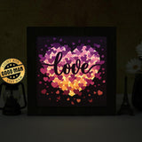 Love Heart – Paper Cut Light Box File - Cricut File - 8x8 Inches - LightBoxGoodMan - LightboxGoodman