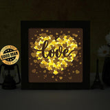 Love Heart – Paper Cut Light Box File - Cricut File - 8x8 Inches - LightBoxGoodMan - LightboxGoodman