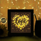 Love Heart - Paper Cutting Light Box - LightBoxGoodman - LightboxGoodman