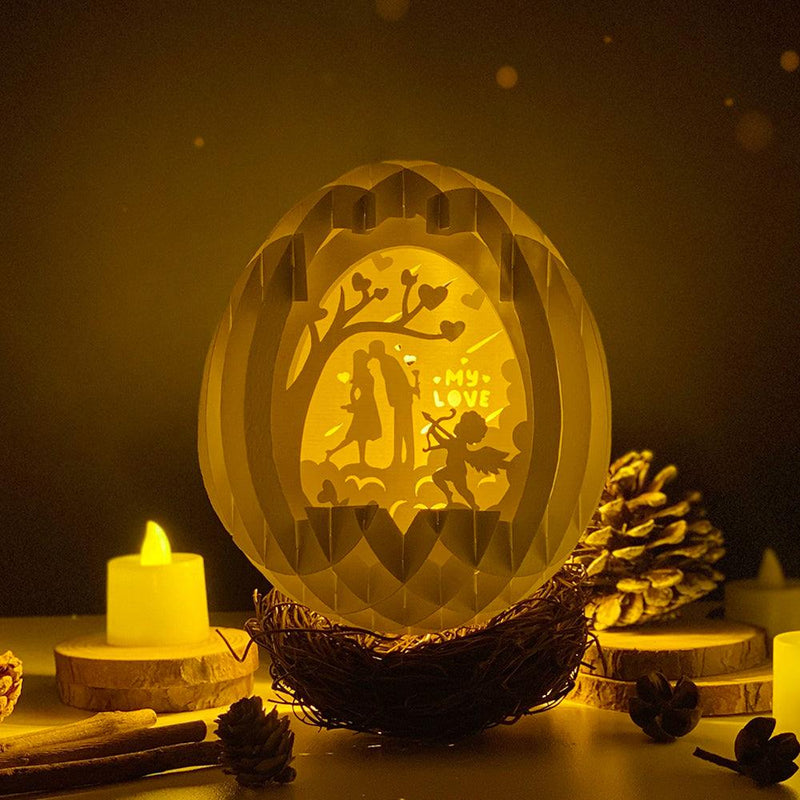 Love Heaven - Easter Egg 3D Pop-up File - Cricut File - 5.8x4.8" - LightBoxGoodMan - LightboxGoodman