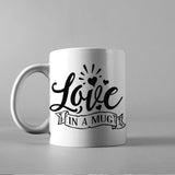 Love In A Mug - Cricut File - Svg, Png, Dxf, Eps - LightBoxGoodMan - LightboxGoodman