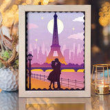 Love In Paris 3 – Paper Cut Light Box File - Cricut File - 8x10 Inches - LightBoxGoodMan