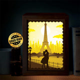 Love In Paris 3 – Paper Cut Light Box File - Cricut File - 8x10 Inches - LightBoxGoodMan - LightboxGoodman
