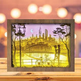 Love In The Park - Paper Cutting Light Box - LightBoxGoodman