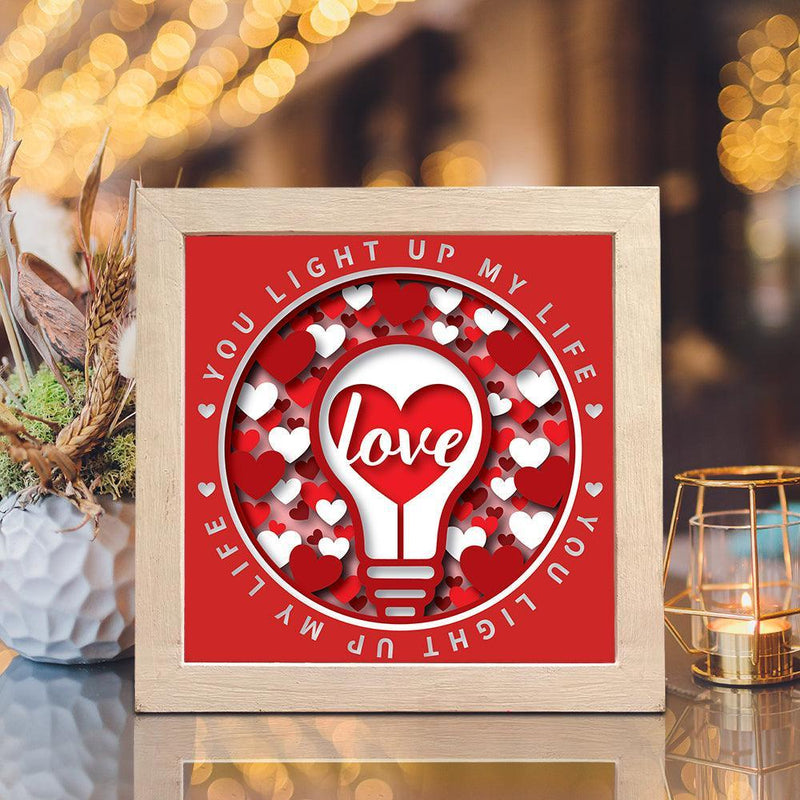 Love Light – Paper Cut Light Box File - Cricut File - 8x8 Inches - LightBoxGoodMan - LightboxGoodman