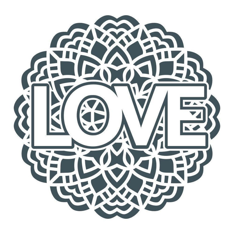 Love Mandala - Cricut File - Svg, Png, Dxf, Eps - LightBoxGoodMan - LightboxGoodman