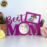 Love Mom - Best Mom Papercut Lightbox File - 11.3x7.4" - Cricut File - LightBoxGoodMan - LightboxGoodman