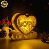Love - Paper Cut Heart Light Box File - Cricut File - 16x19cm - LightBoxGoodMan - LightboxGoodman