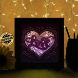 Love Roses - Paper Cutting Light Box - LightBoxGoodman - LightboxGoodman