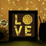 Love Sunflower - Paper Cutting Light Box - LightBoxGoodman - LightboxGoodman