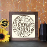 Love You - Paper Cutting Light Box - LightBoxGoodman - LightboxGoodman