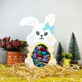 Lovely Bunny - Easter Candy Box Paper Cutting File - 11,2x7,2