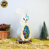 Lovely Bunny - Easter Candy Box Paper Cutting File - 11,2x7,2" - Cricut File - LightBoxGoodMan - LightboxGoodman