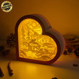 Mama Bear - Paper Cut Heart Light Box File - Cricut File - 6,2x6,4 Inches - LightBoxGoodMan - LightboxGoodman