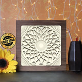 Mandala Sunflower - Paper Cutting Light Box - LightBoxGoodman - LightboxGoodman