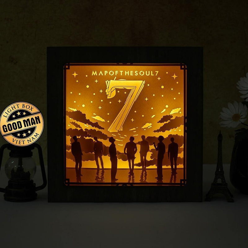 Map Of The Soul 7 - BTS – Paper Cut Light Box File - Cricut File - 20x20cm - LightBoxGoodMan - LightboxGoodman