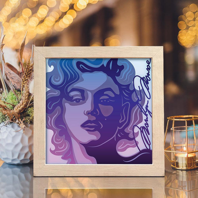 Marilyn Monroe – Paper Cut Light Box File - Cricut File - 20x20cm - LightBoxGoodMan - LightboxGoodman