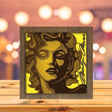 Marilyn Monroe - Paper Cutting Light Box - LightBoxGoodman - LightboxGoodman
