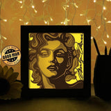 Marilyn Monroe - Paper Cutting Light Box - LightBoxGoodman - LightboxGoodman