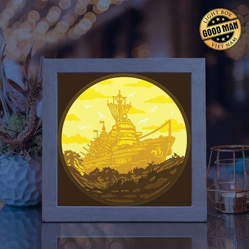 Marines 3 – Paper Cut Light Box File - Cricut File - 20x20cm - LightBoxGoodMan - LightboxGoodman