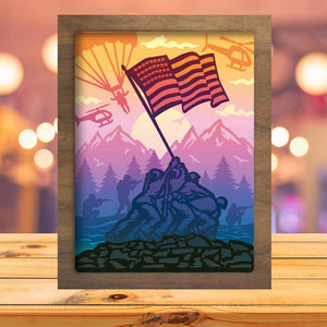 Marines - Paper Cut Light Box File - Cricut File - 20x26cm - LightBoxGoodMan - LightboxGoodman