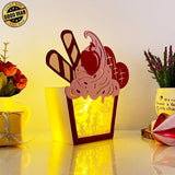 Marry Me - Paper Cut Cupcake Light Box File - Cricut File - 7,2x6,3 inches - LightBoxGoodMan - LightboxGoodman