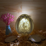 Mermaid - Easter Egg 3D Pop-up File - Cricut File - 5.8x4.8" - LightBoxGoodMan - LightboxGoodman
