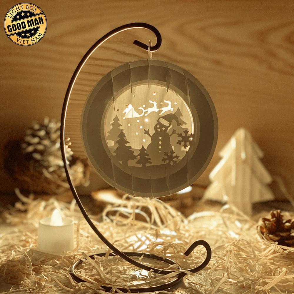 Merry Christmas 2 - 3D Pop-up Light Box Ornament File - Cricut File - LightBoxGoodMan - LightboxGoodman