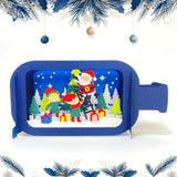 Merry Christmas 3 - Pop-up Bottle Light Box File - Cricut File - LightBoxGoodMan
