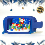 Merry Christmas 3 - Pop-up Bottle Light Box File - Cricut File - LightBoxGoodMan - LightboxGoodman