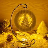 Merry Christmas 4 - 3D Pop-up Light Box Ornament File - Cricut File - LightBoxGoodMan