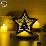 Merry Christmas 4 - 3D Star Lantern File - Cricut File - LightBoxGoodMan - LightboxGoodman
