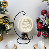 Merry Christmas 5 - 3D Pop-up Light Box Ornament File - Cricut File - LightBoxGoodMan - LightboxGoodman