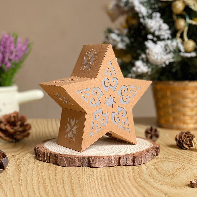 Merry Christmas 5 - 3D Star Lantern File - Cricut File - LightBoxGoodMan - LightboxGoodman
