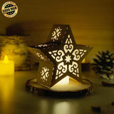 Merry Christmas 5 - 3D Star Lantern File - Cricut File - LightBoxGoodMan - LightboxGoodman