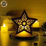 Merry Christmas 5 - 3D Star Lantern File - Cricut File - LightBoxGoodMan - LightboxGoodman